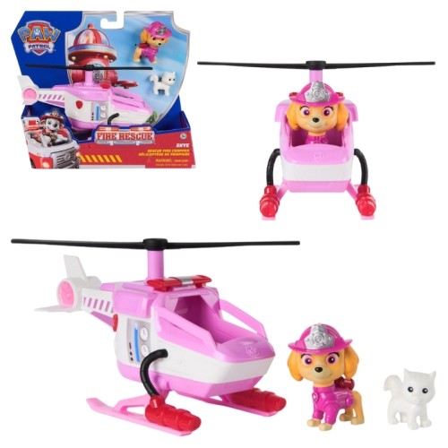 Psi Patrol Salvare cu Focul Helicopter de Salvare Skye + Figurina