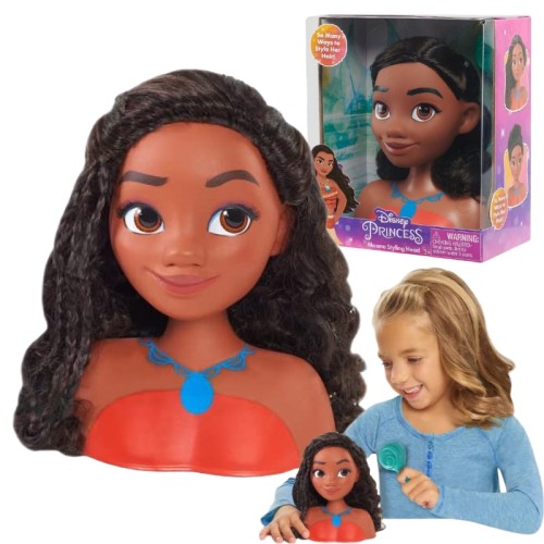 Prințesa Disney Vaiana 2 Moana Cap De Stilizat Coafură Stilizare