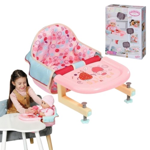 Baby Annabell Scaun De Alimentare Montat Pe Masă Pentru Păpușă 3+