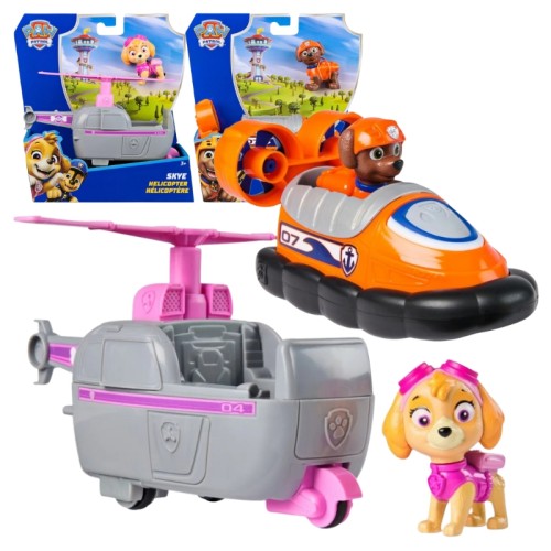 Set Psi Patrol Vehicul de Bază + Figurine: Skye și Zuma