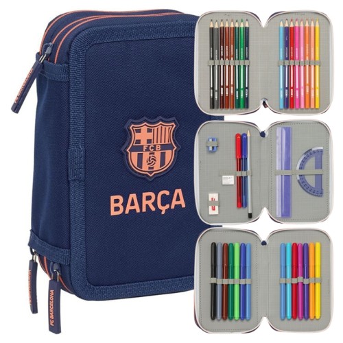 Safta Penar 3 compartimente cu Accesorii FC Barcelona