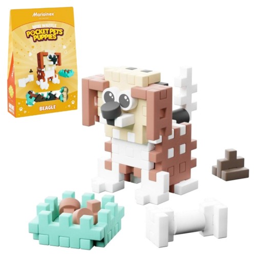 Marioinex Cărămizi Mini Waffle Pocket Pets Puppies Beagle