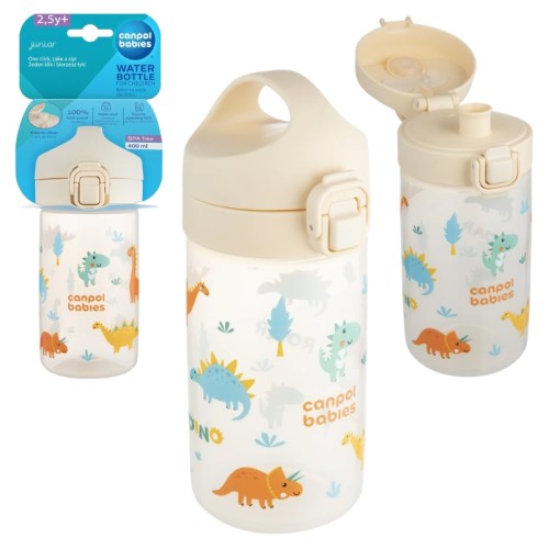 Canpol Babies Bidon Pe Apă Pentru Copii 400ml Junior Bej