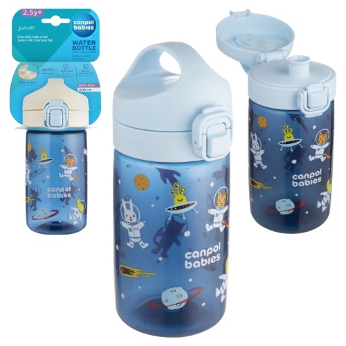 Canpol Babies Bidon De Apă Pentru Copii 400ml Junior Albastru