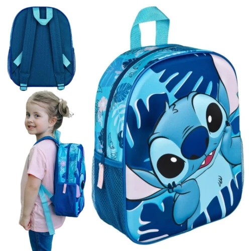 Ghiozdan Școlar Pentru Grădiniță, O Singură Cameră, Disney Stitch, Imprimare 3D