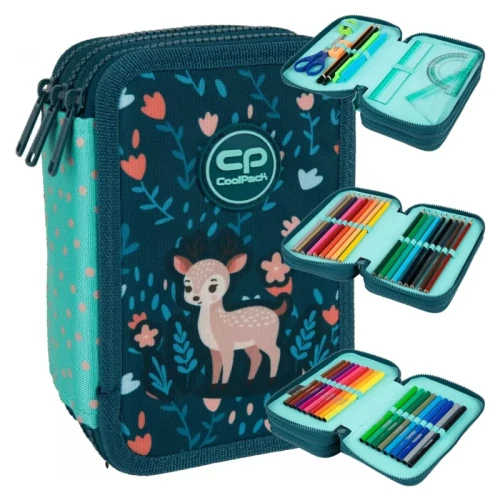 Coolpack Jumper 3 Penar cu Echipament, 3 compartimente, Deer