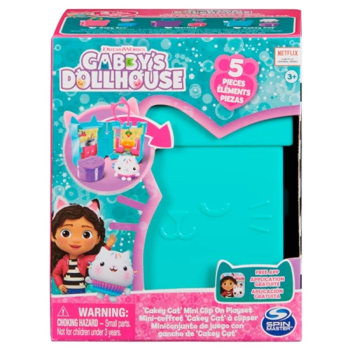 OUTLET! Spin Master Casa de Pisici Gabi Clipsuri la Modă Cutie Mini Turcoaz cu Figurina Pisuță