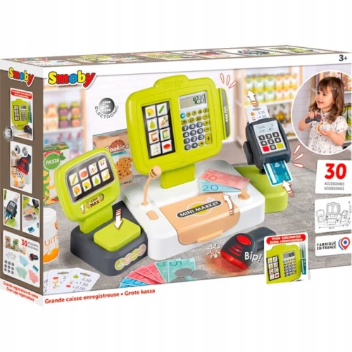 OUTLET! Casă de Marcat Electronică Smoby cu Scanner + Accesorii 3+