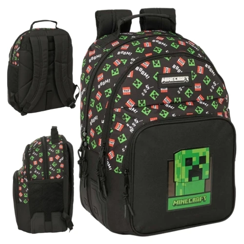 Rucsac pentru tineret școlar cu două compartimente Safta Minecraft