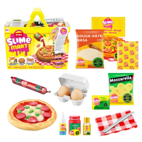 Set Creativ Slime Mart Pizza Lut Acrilic DIY Set Creativ pentru Copii 6+