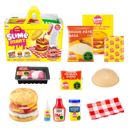Set Creativ Slime Mart Burger Plastilină DIY Set Creativ pentru Copii 6+
