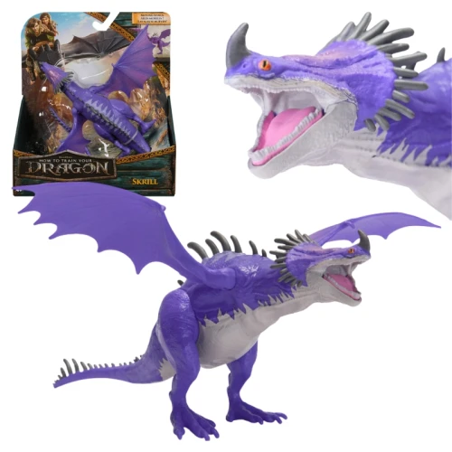 Cum să-ți Dresezi Dragonul Skrill Figurină de Dragon Mobil Dragon Violet 20 Cm