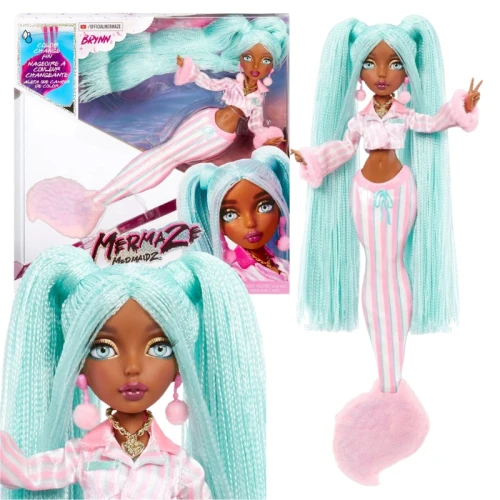 Mermaze Color Change Păpușă Sirenă Brynn Slumber Party 4+