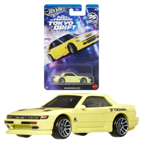Hot Wheels Silver Series Fast&Furious Tokyo Drift Mașină Colecționar Nissan Silvia (S13) JKX09