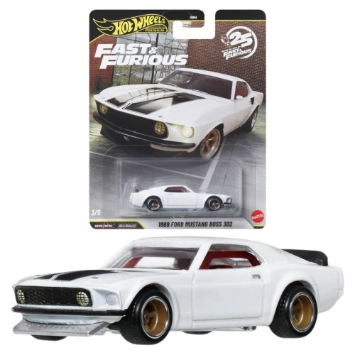 Hot Wheels Premium Fast & Furious Mașină Colecționară 1969 Ford Mustang Boss 302 JHW72