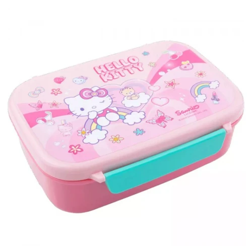 Coolpack Hello Kitty FoodyX Cutie de prânz cu compartiment, recipient pentru alimente Roz roz 765 ml