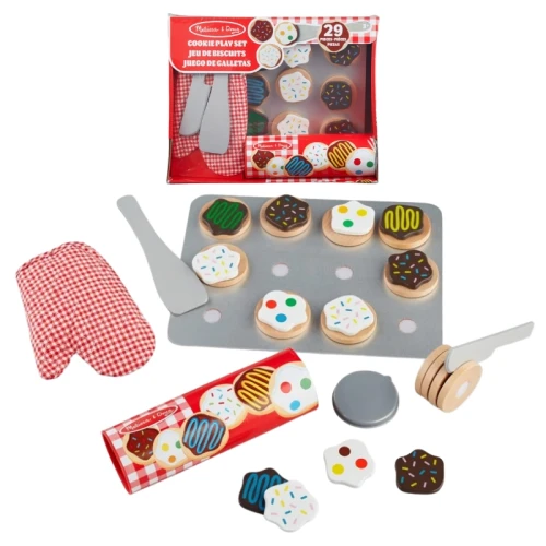 Melissa & Doug Set de Jucării din Lemn Biscuiți Micul Cofetar