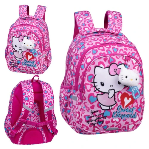 Coolpack Jerry Rucsac Roz Pink pentru Grădiniță și Școală, cu 3 Compartimente, pentru Copii Hello Kitty