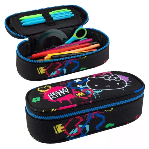 Coolpack Campus Penar Tub Unicameral Rigid Cu Clapă Cu Fermuar Negru Hello Kitty
