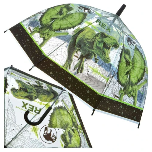 Umbrela pentru Copii Umbrelă Automată Jurassic World Verde cu Dinozauri Pentru Copii 3+