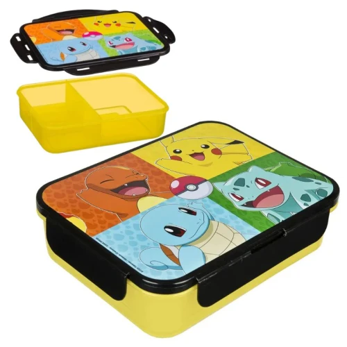 Undercover Pokemon Cutie de Prânz Spațioasă cu Capac Galben