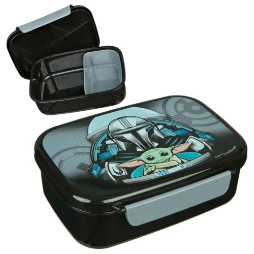 Cutie pentru prânz Star Wars Mandalorian Baby Yoda Lunchbox recipient pentru sandwich-uri