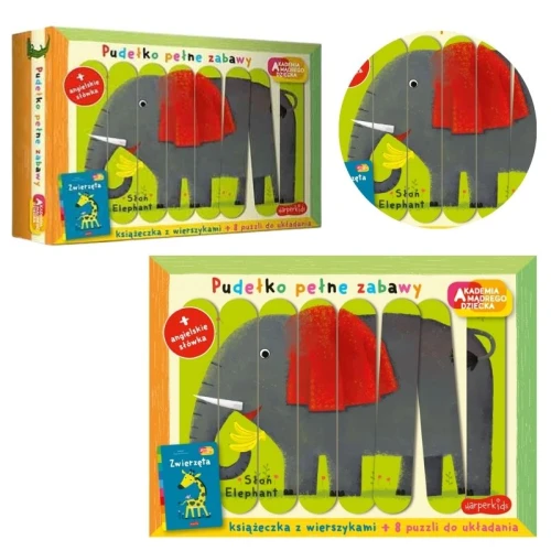 Animale Carte Cu Anexe Puzzles Rime Pentru Copii Academia Inteligentului Cutie Plină De Distracție Zbigniew Dmitroca