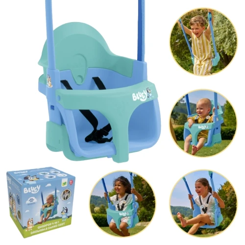 Leagăn pentru Copii Bluey 4în1 pentru Grădină Reglabil cu Copil TP Toys 6m+