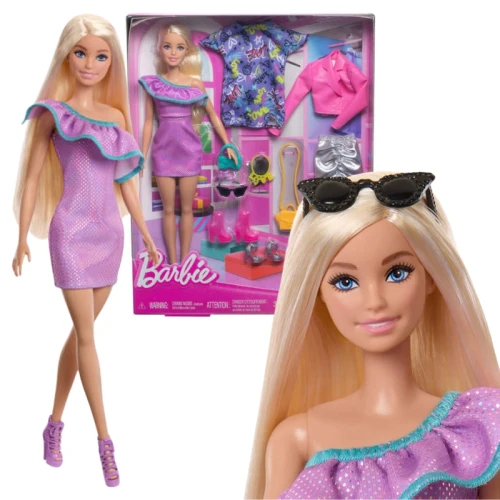 Barbie Party Fashion Păpușă de Modă + Accesorii 3 Stiluri Haine Pentru Păpușă