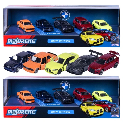 Majorette Pachet de 5 Mașinuțe Colecționare BMW Mașinuțe Metalice Set Cadou 5-Pack