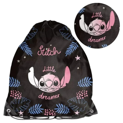 Paso Sac Sportiv Pentru Încălțăminte Educație Fizică Piscină Rucsac Compact Școlar Stitch Little Dreamer