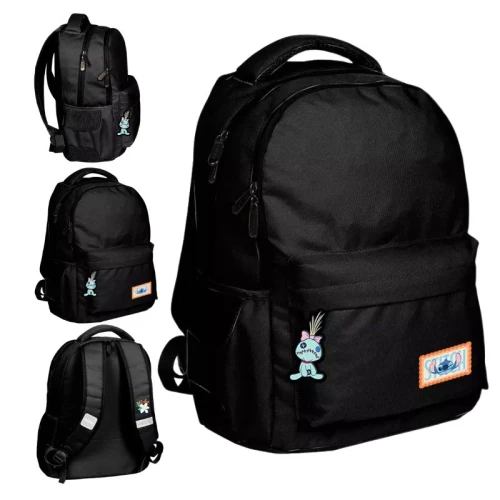 Paso Be Uniq Rucsac Școlar pentru Tineret Pentru Școală cu Două Compartimente Mare Capacitate Reflectorizant A4 Stitch & Scrump