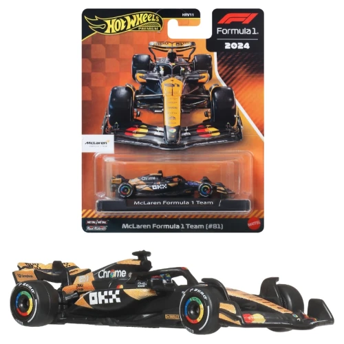 Hot Wheels Premium Race F1 Mașină Colecționară McLaren Formula 1 Team #81 JBM25
