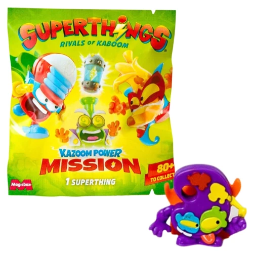 Borsetă Superthings Kazoom Power Mission Z Mini Figurină Pentru Copii 3+ One Pack Figurină Surpriză