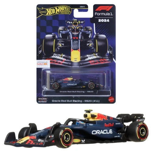 Hot Wheels Premium Race F1 Mașină Colecționară Oracle Red Bull Racing RB20 1 Team #11 JBM19
