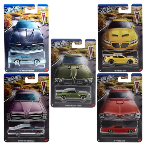 Hot Wheels Silver Series Set 5 Mașini Colecționare Pontiac JKY14 JKY13 JKY12 JKY10 JKY09