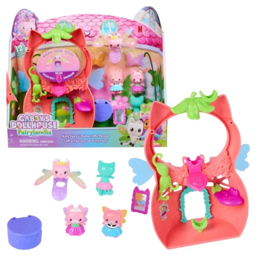 Căsuța Pisicii Gabi Fairylandia Set Zână Figurine Țara Minunilor 3+
