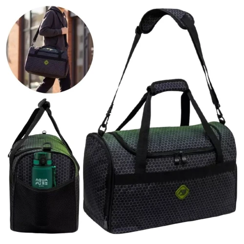 Astrabag Geantă Sportivă de Călătorie Spațioasă pentru Sală WF Bazin Tineret Hexagon Green Ombre