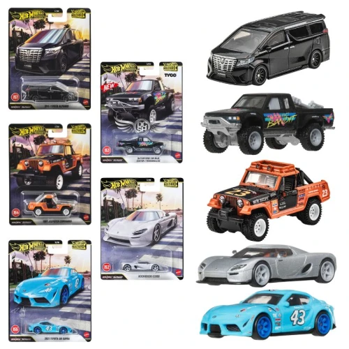 Set 5 x Hot Wheels Premium Boulevard Mașinuță Auto Vehicul 1:64 Mașinuță GJT68 JHW20 JHW21 JHW29 JHW32 JHW34
