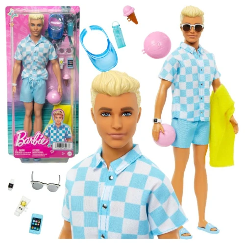 Barbie Carieră You Can Anything Păpușa Ken Fashion Plajă Vacanță Made To Move Pe Plajă Articulații Mobile Plajist Vacanță 3+
