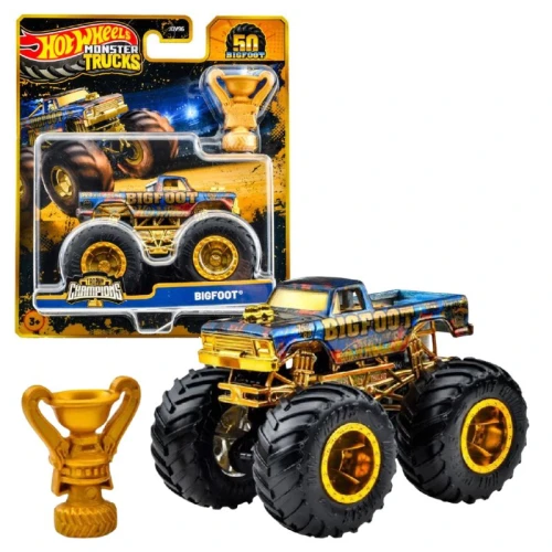Hot Wheels Monster Trucks Trophy Champions Vehicul Mașinuță Camion Bigfoot JDV97 3+