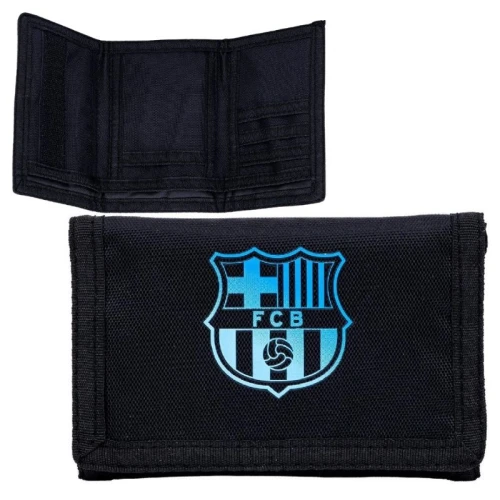 Astrabag Portofel Pentru Copii Portofel Cu Velcro Pentru Copii Borseta FC Barcelona Negru