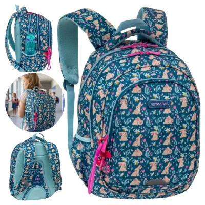 Ghiozdan Școlar Astra Candy Bunny cu trei compartimente pentru copil Adolescenți Pentru școală Spațios Astra