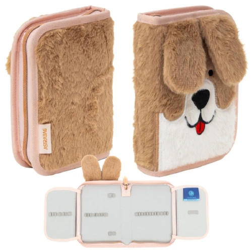 Penar Școlar Plusat cu un singur compartiment Pentru Școală Fără Accesorii Fluffy Puppy