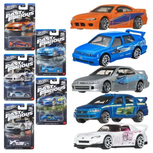 Set Mașinuțe 5 x Hot Wheels Fast & Furious Graphic Remix Mașinuță Resorak HNR88 JBY44 JBY45 JBY46 JBY47 JBY48