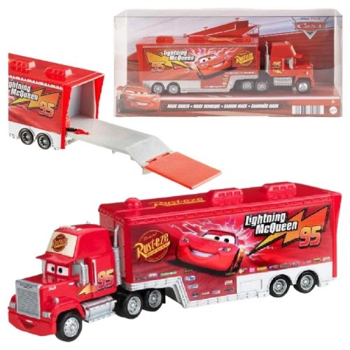 Camion Maniek Transportor Mașinuță Vehicul Mașini Cars Spălătorie Garaj Service Mattel 3+