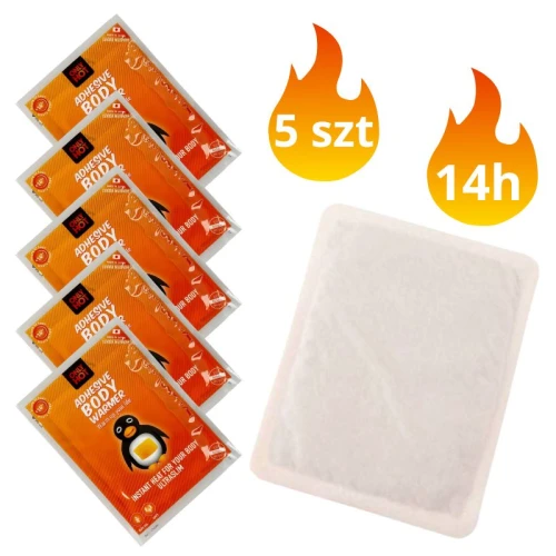 Set 5 x Only Hot Încălzitor Corporal Universal Turistic Încălzitor Pentru Rucsac De Evacuare Până La 14h