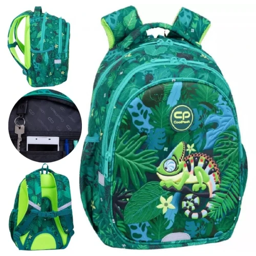 Rucsac Școlar Jerry Coolpack Tropic Pentru Școală Spațios Pentru Copii Pentru Băiat Pentru Fetiță