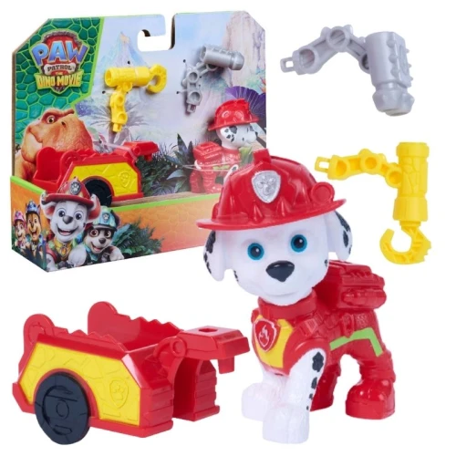 Psi Patrol și Dinozauri Dino Film Figurină cu Remorcă + Accesorii Marshall