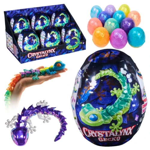 Crystalynx Gecko Ou de Colecție Gekon Figurină Gekon Model de Colecție Figurină Mobilă Segmentată